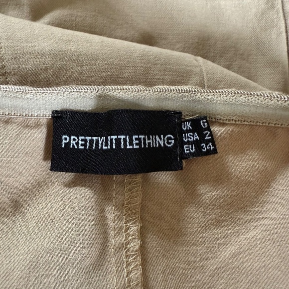 PrettyLittleThing | Belted Pocket Bodycon Safari Dress (US 2) - Picture 6 of 6